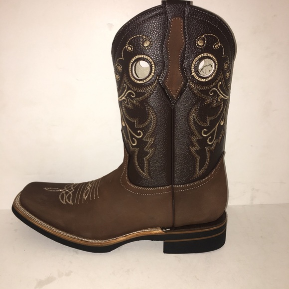 Women’s Rodeo SquareToe Brown Boot Bota Rodeo Dama - Picture 7 of 8